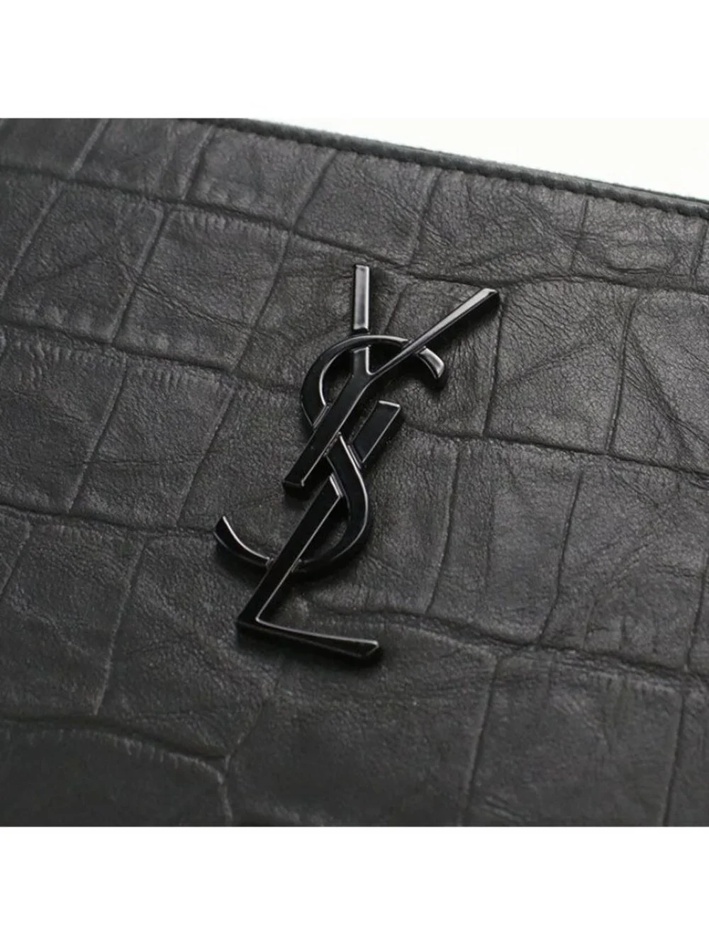 Saint Laurent Clutch Embossed Calfskin